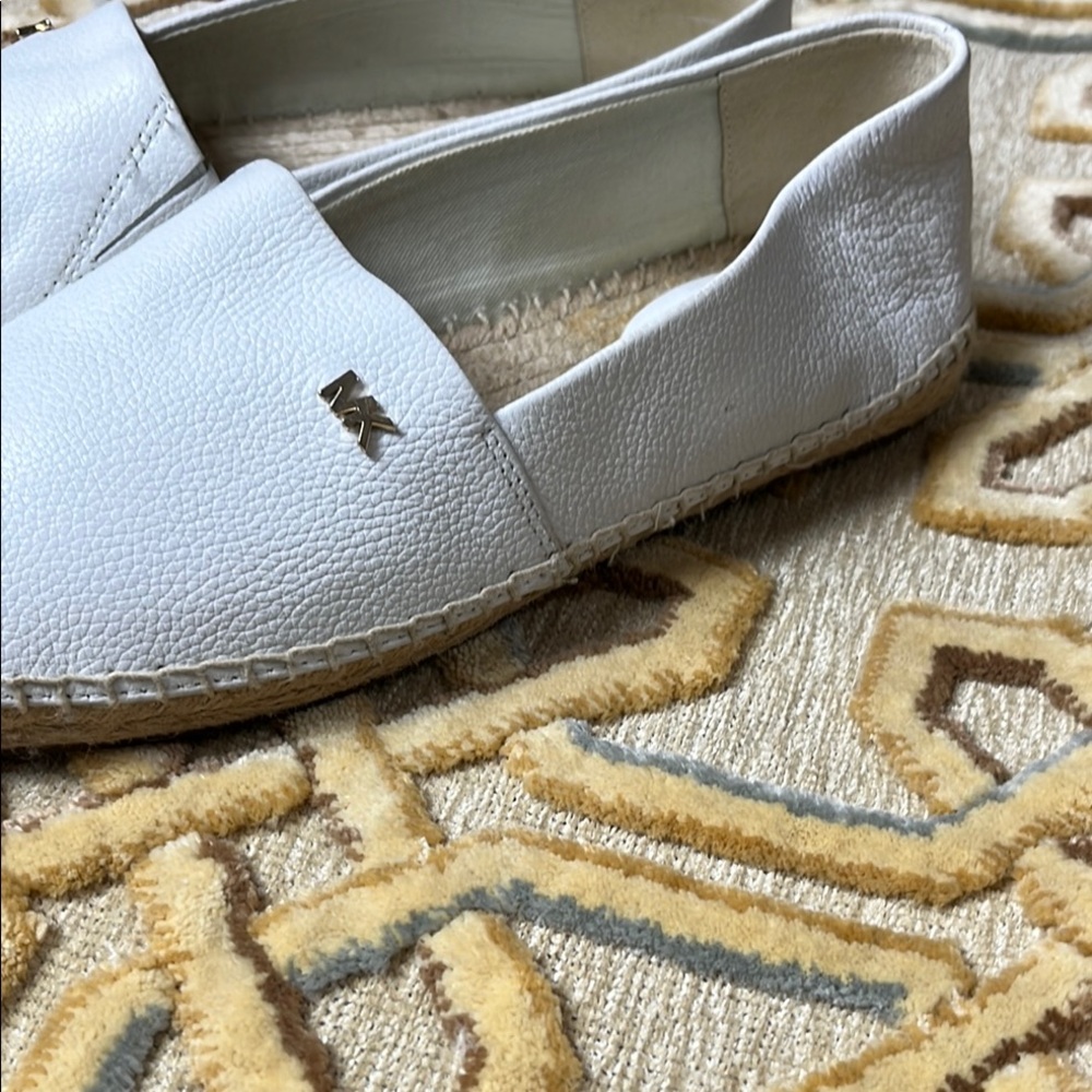 Michael Kors White Kendrick Espadrille Flats NWOT - Picture 6 of 13